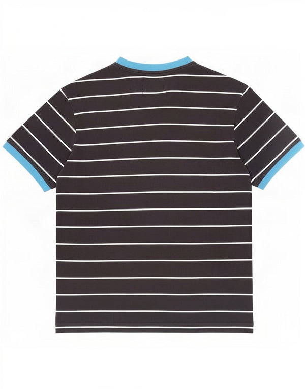 North Sails Mens T-Shirt Top Large Black Striped Cotton