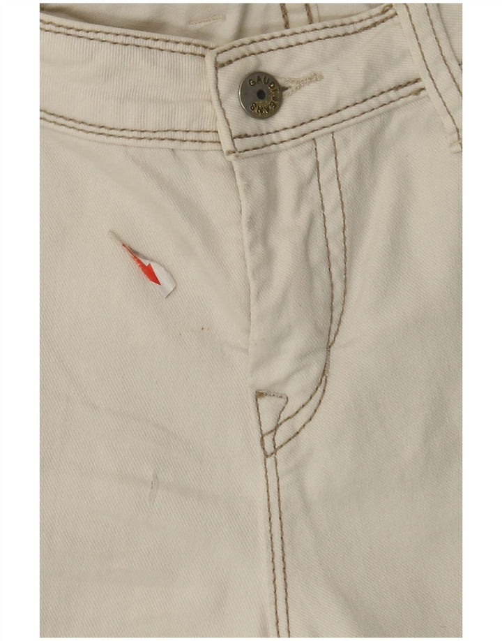 Gaudi Damen Jeansshorts W28 Mittelweiße Baumwolle