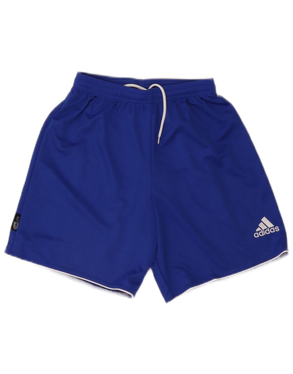 ADIDAS Damen Climalite Sport Shorts UK 6 XS Blau Polyester