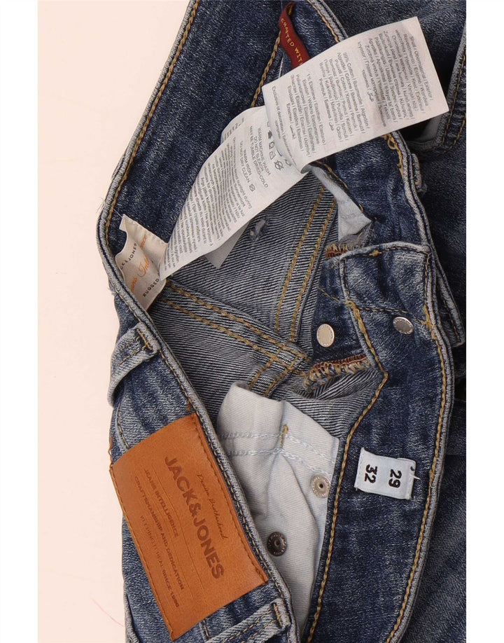 Jack & Jones Herren Slim Jeans W29 L32 Blaue Baumwolle