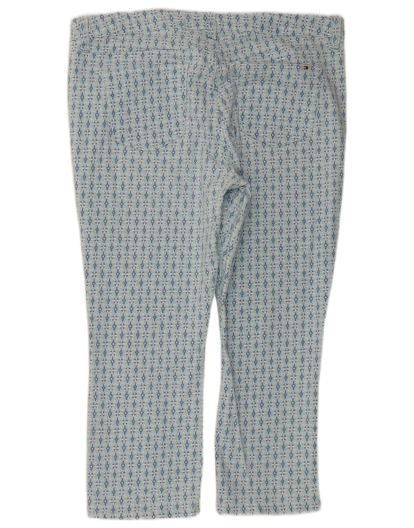 Tommy Hilfiger Womens Cropped Trousers US 16 2XL W36 L23 Blue Cotton