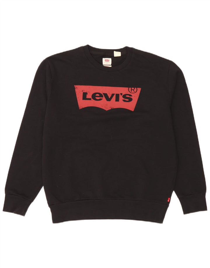 Levi's Herren Standard Graphic Sweatshirt Pullover Small Schwarz