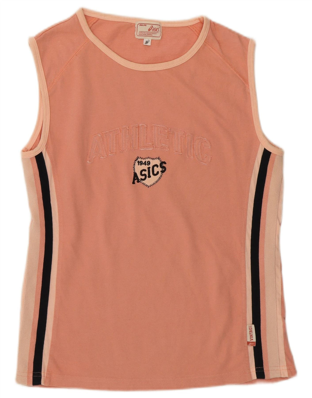 Asics Damen Graphic Vest Top UK 12 Mittelrosa Baumwolle