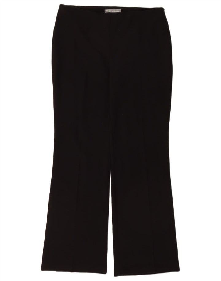 Marks & Spencer Damen Bootcut-Anzughose UK 12 Medium W32 L30 Schwarz