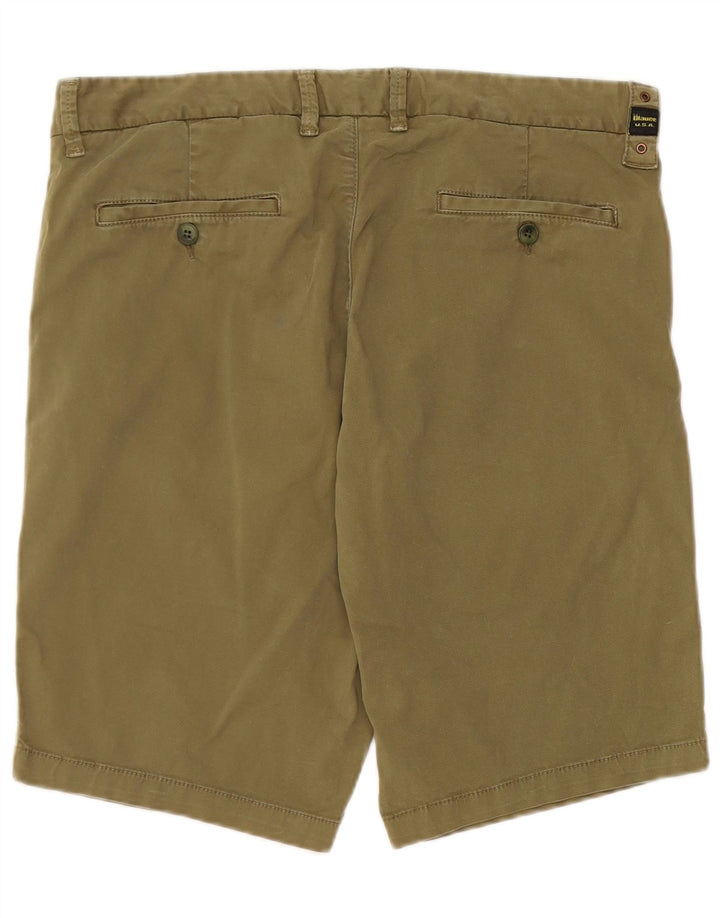 Blauer Herren Chino-Shorts W33 Medium Khaki Baumwolle