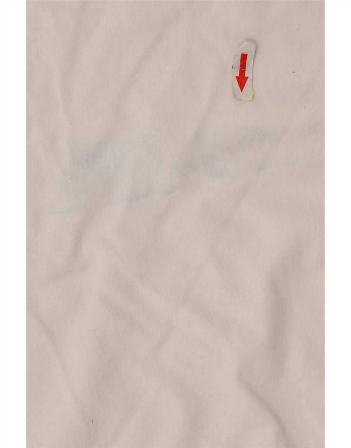 Nike Herren-T-Shirt mit Grafik, Größe S, weiße Farbblock-Baumwolle