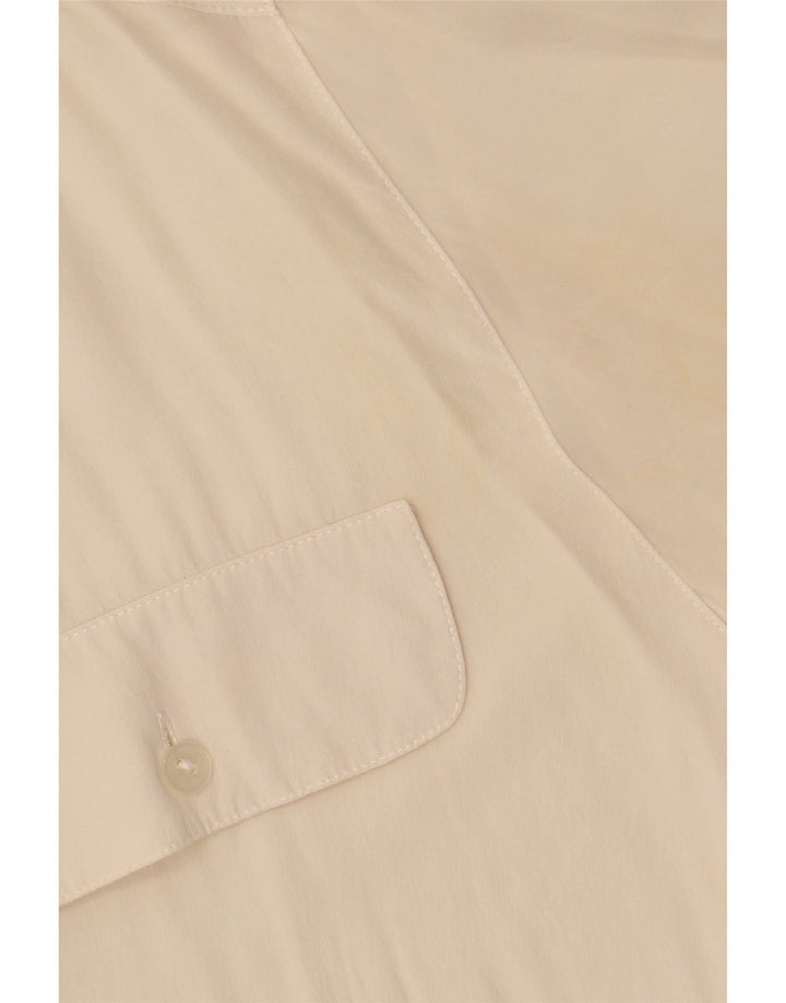 VINTAGE Damen Hemd UK 12 Medium Off White