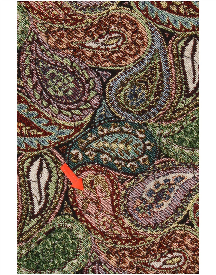 Vintage Damen Minirock W26 Kleines grünes Paisley