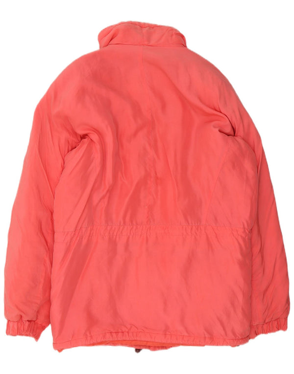 Vintage Damen Windjacke UK 18 XL Rosa Seide