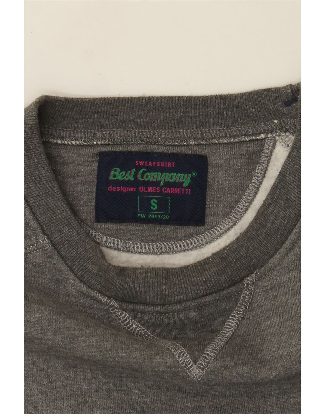 Best Company Herren-Sweatshirt mit Grafik, Größe S, Grau meliert