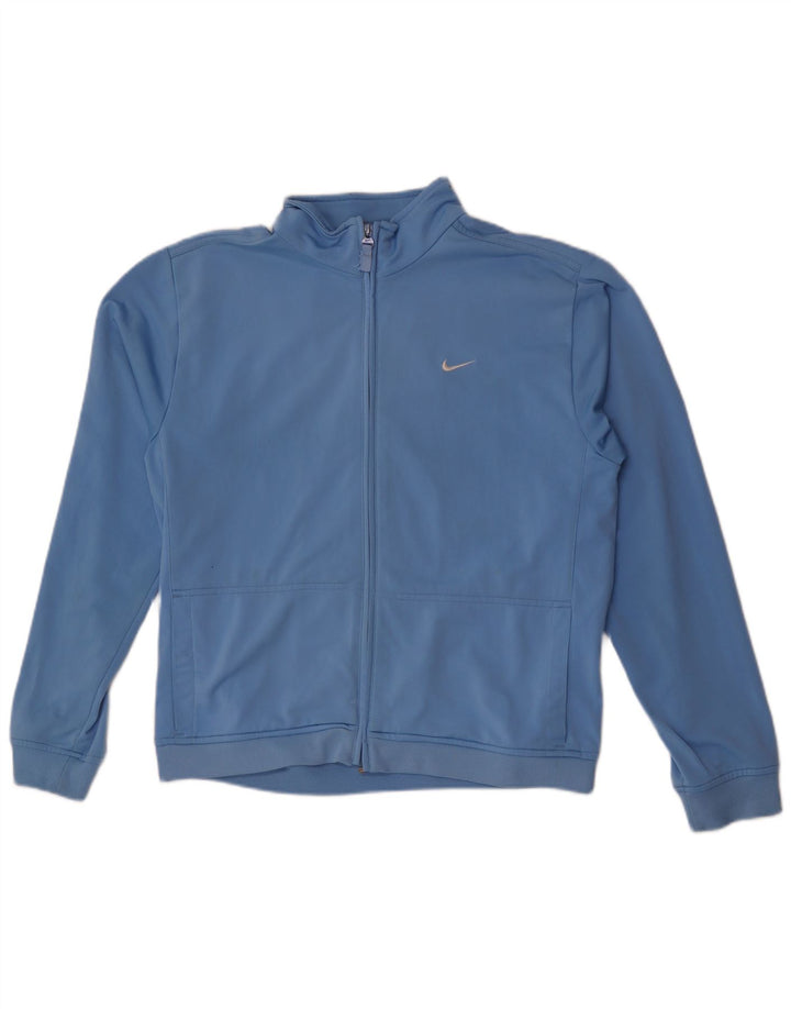 Nike Jungen Grafik-Trainingsanzug-Top-Jacke, 13–14 Jahre, XL, blaues Polyester