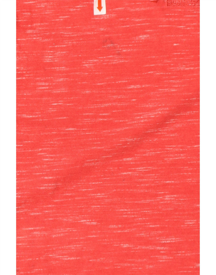 SUPERDRY Herren-Trägershirt aus mittelrot gesprenkelter Baumwolle