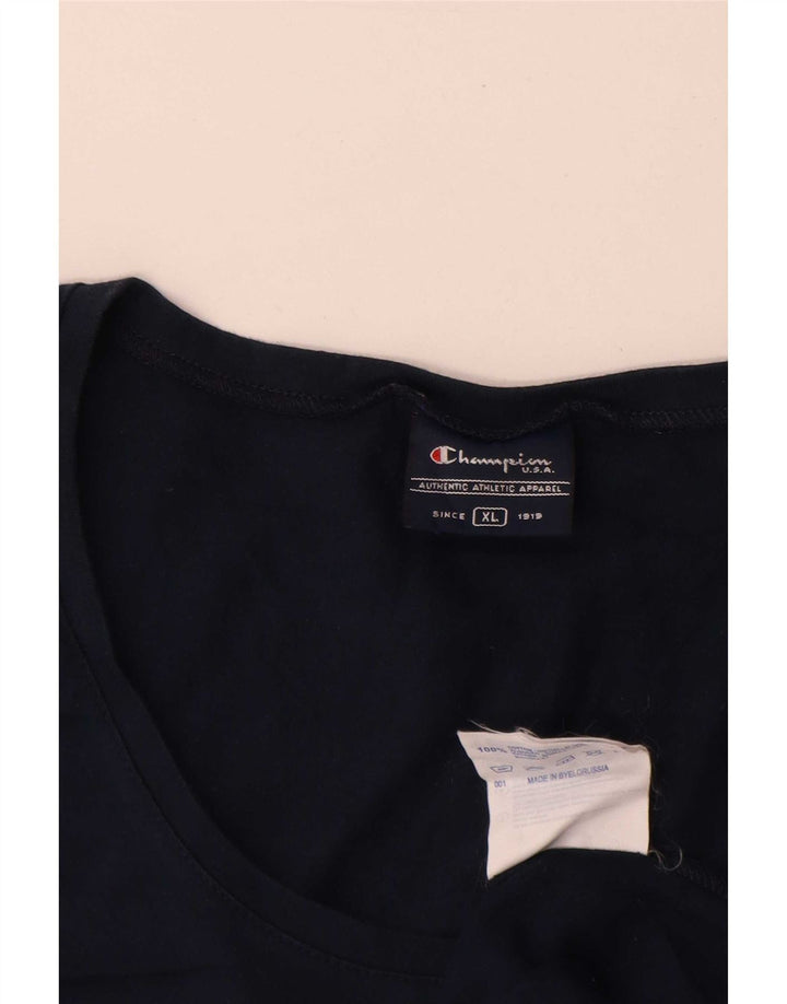 Champion Herren-Weste-Top XL aus marineblauer Baumwolle