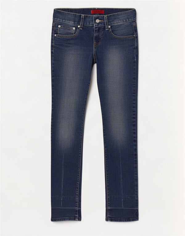 Levi's Damen Patty Anne Slim Straight Jeans W28 L31 Blaue Baumwolle