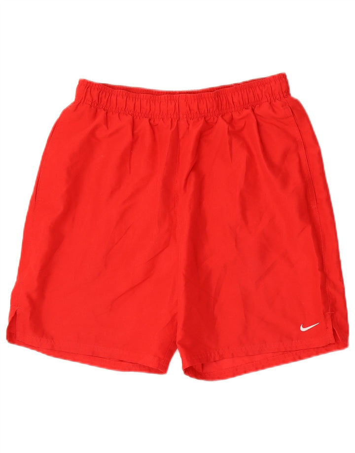 Nike Herren-Sportshorts aus mittelrotem Polyester