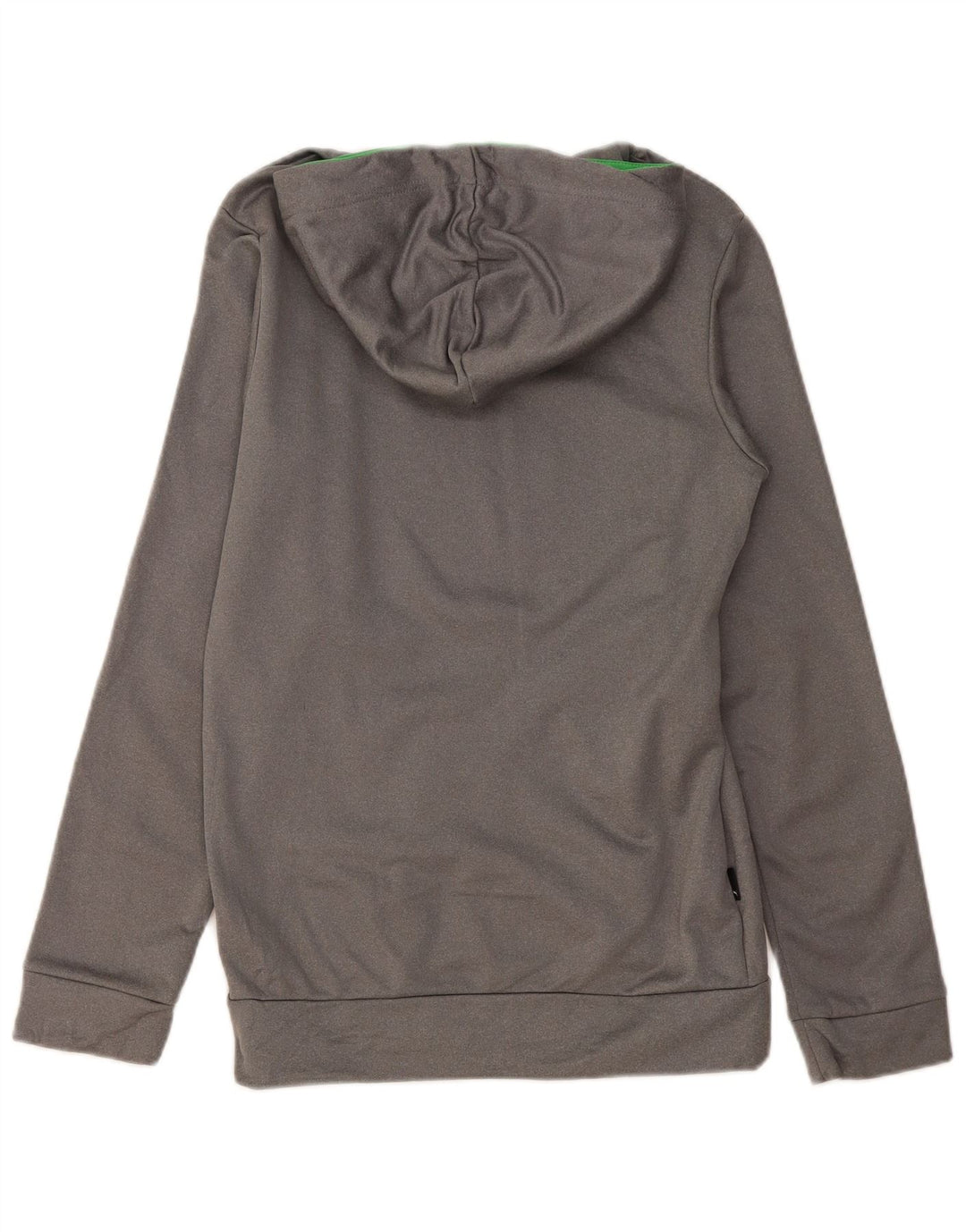 PUMA Boys Graphic Hoodie Jumper 15-16 Years Grey Polyester