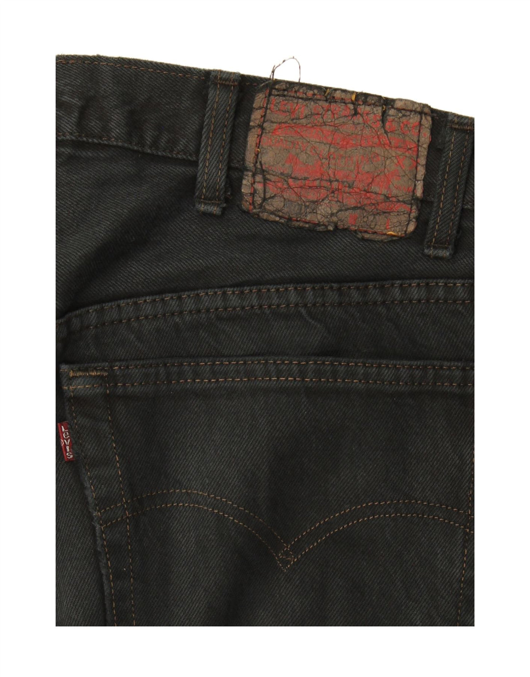 Levi's Damen Distressed Slim Jeans W38 L30 Schwarz