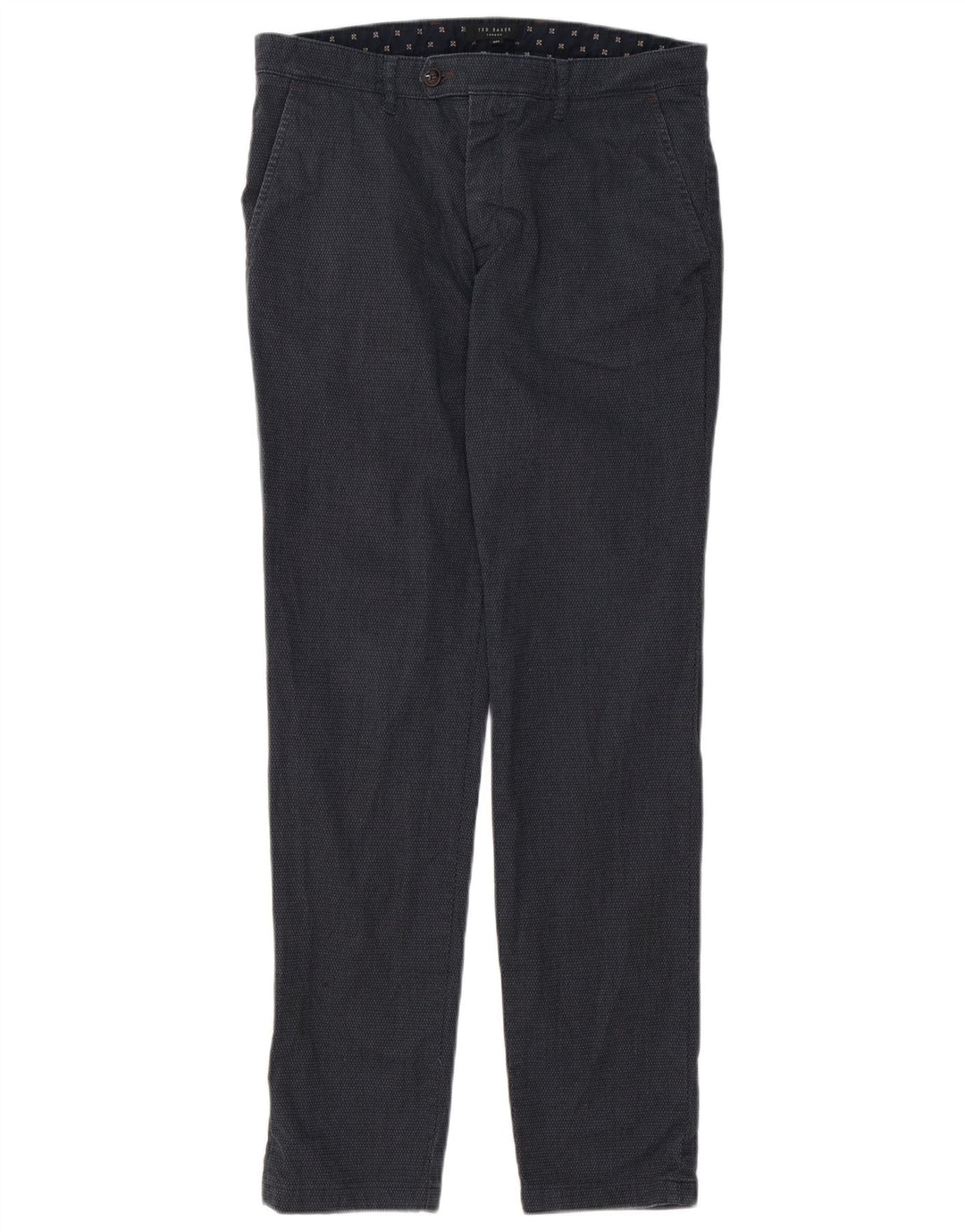 Ted Baker Slim-Anzughose für Herren, W32, L30, grau, Polyester