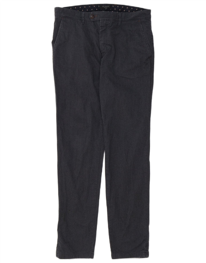 Ted Baker Slim-Anzughose für Herren, W32, L30, grau, Polyester