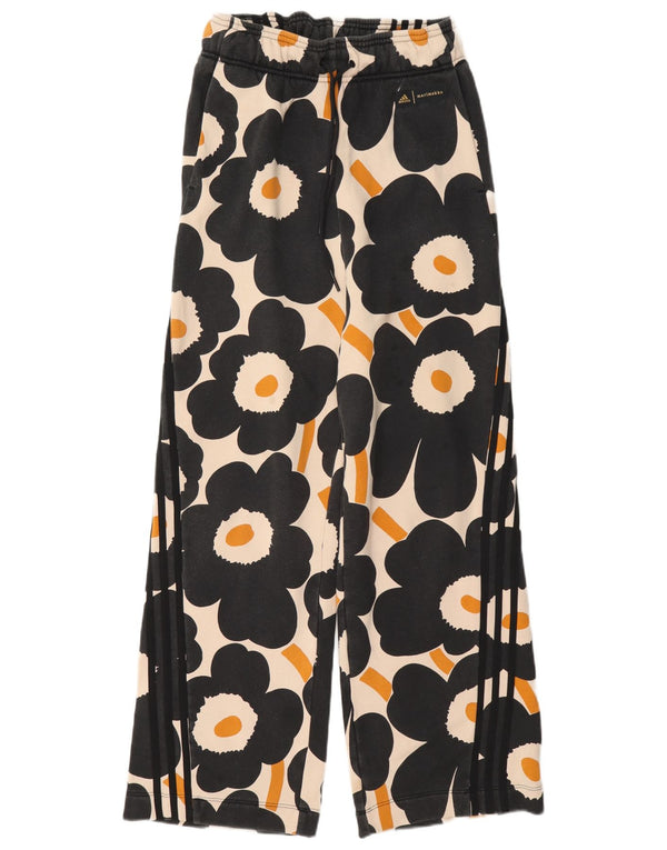 Adidas Damen Marimekko Graphic Trainingshose UK 8/10 Small Off White