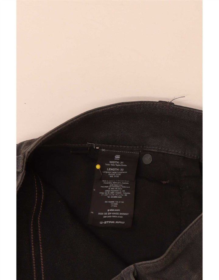 G-Star Herren Slim Jeans W31 L32 Graue Baumwolle