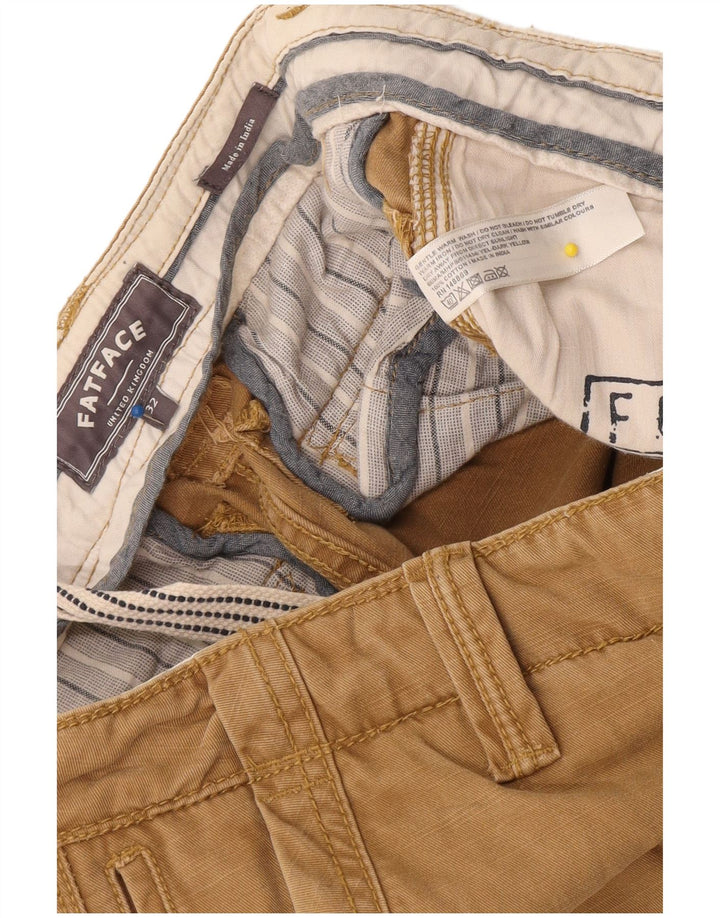 Fat Face Herren Regular Cargo Shorts W32 Mittelbeige Baumwolle