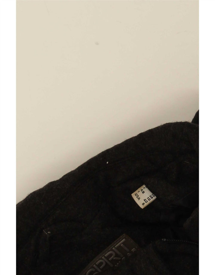 Esprit Damen Übergroße wattierte Jacke UK 10 Small Schwarz Nylon