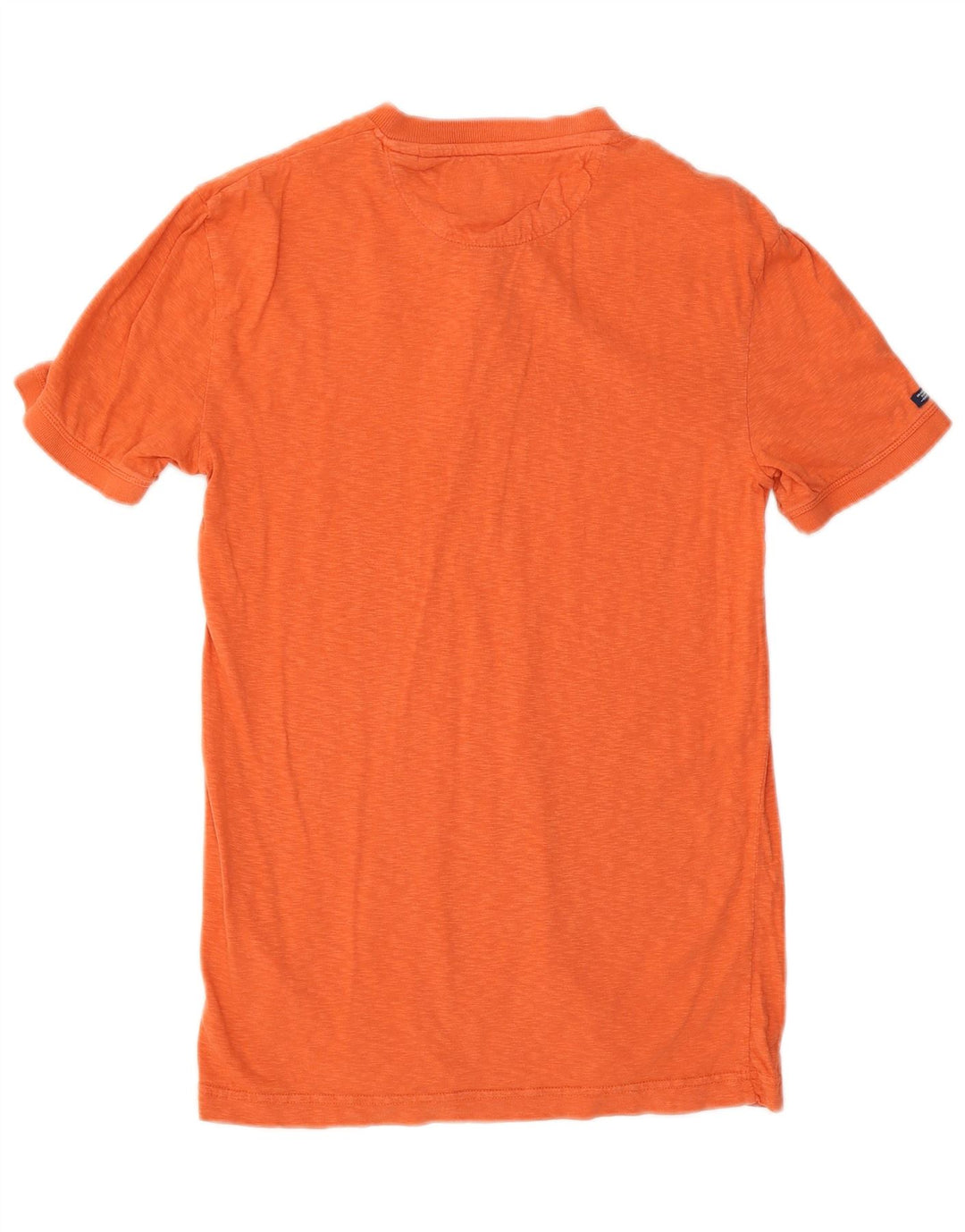 Superdry Herren T-Shirt-Oberteil aus mitteloranger Baumwolle