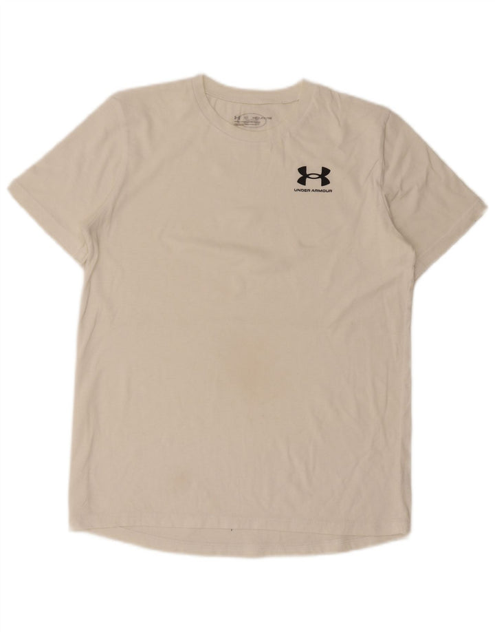 UNDER ARMOUR Jungen T-Shirt Top 13-14 Jahre XL Weiß