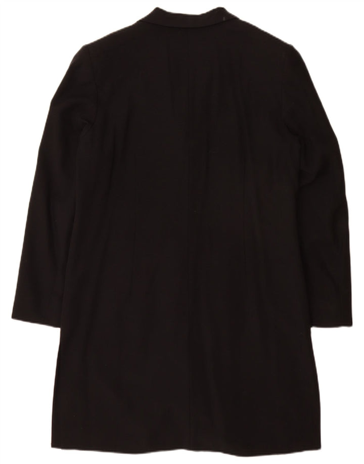 Max & Co. Damenmantel UK 12 Mittelschwarze Wolle