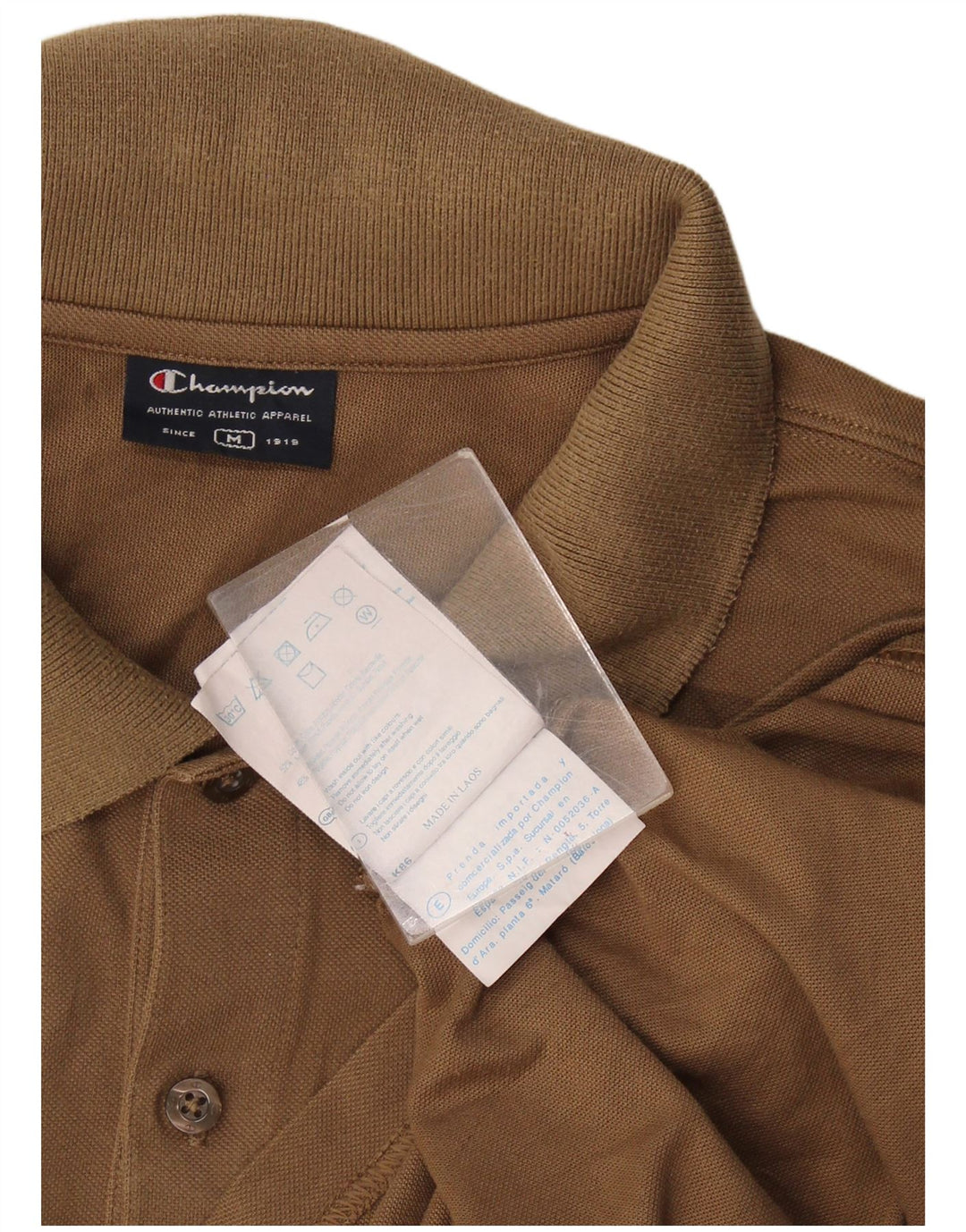 Champion Herren-Poloshirt aus mittelbrauner Baumwolle
