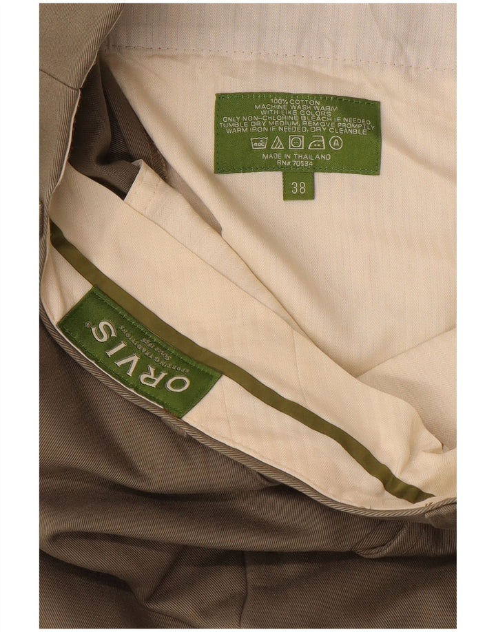 ORVIS Gerade Chino-Hose für Herren, W38, L30, Khaki, Baumwolle