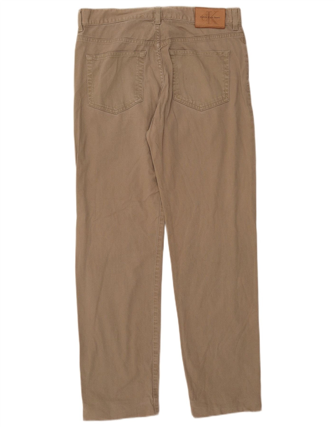 Calvin Klein Herren Straight Jeans W32 L31 Beige Baumwolle