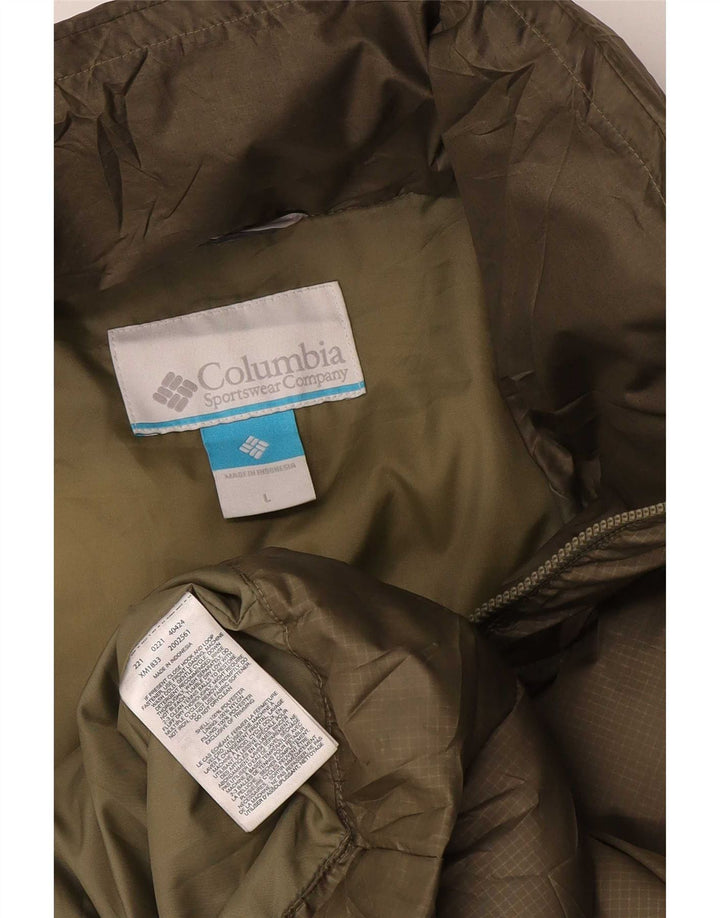 Columbia Herren Wattierte Jacke UK 40 Large Grün Polyester