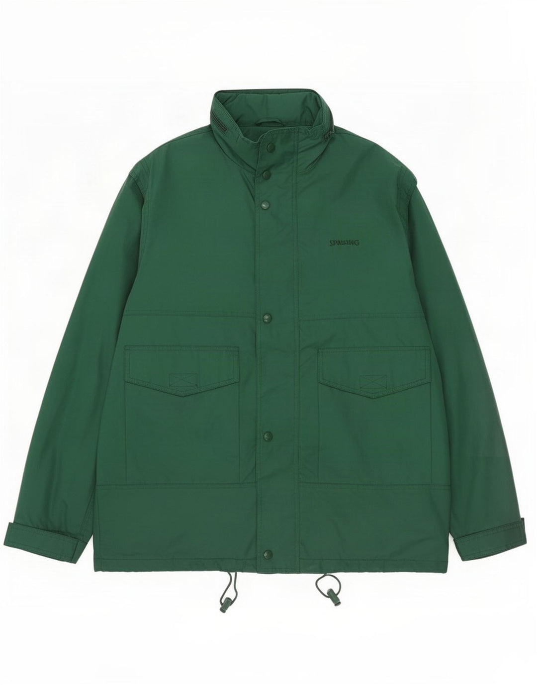 Spalding Herren-Regenjacke mit Kapuze, UK 38, mittelgrün, Polyamid