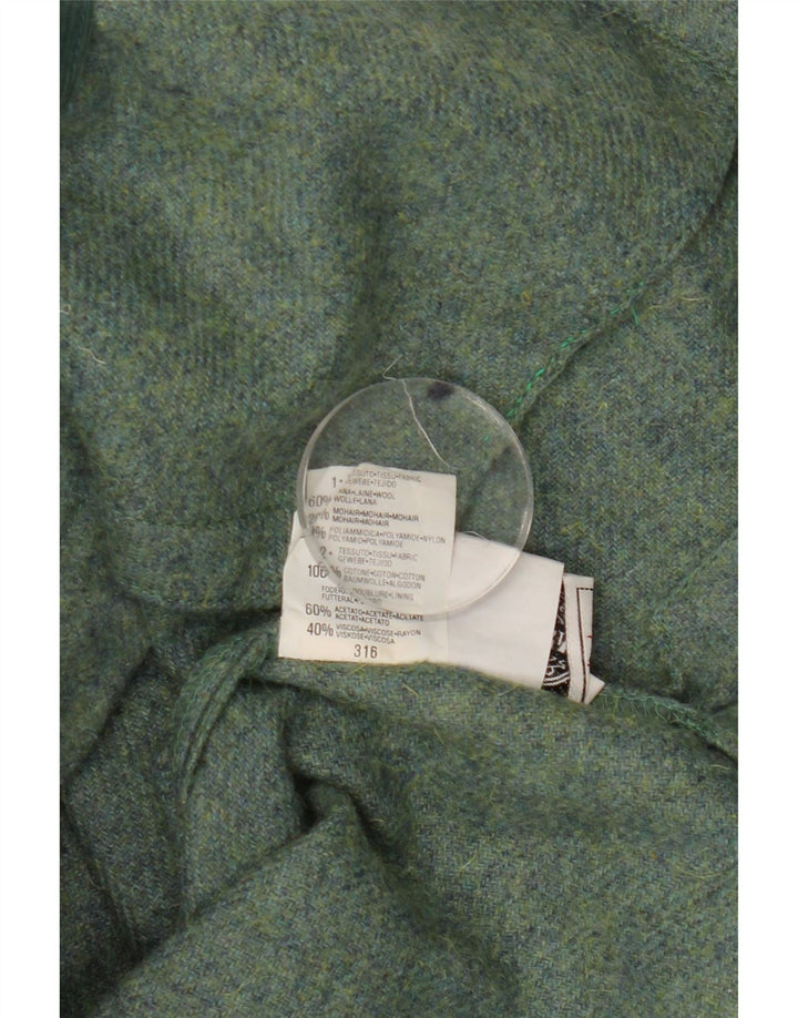Neue Penny Damen-Utility-Jacke mit Kapuze IT 42 Mittelgrüne Wolle