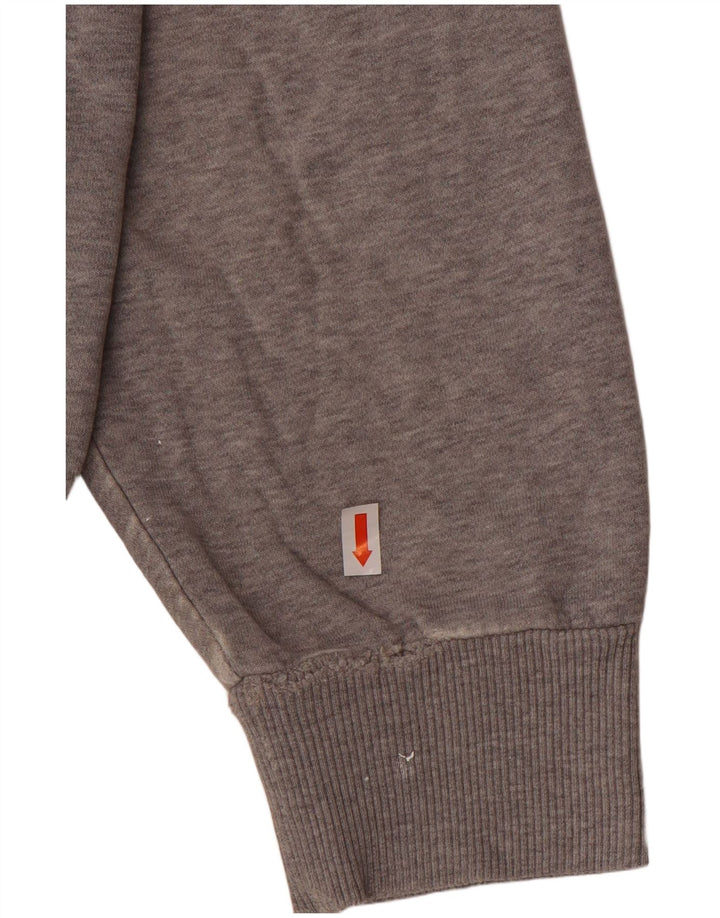 Reebok Herren Graphic Hoodie Pullover Große graue Baumwolle