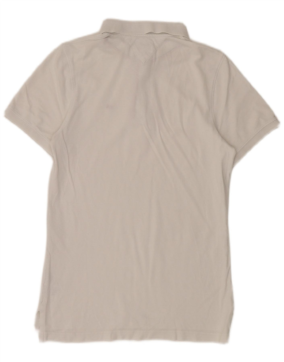 Tommy Hilfiger Herren-Poloshirt, mittelweiße Baumwolle