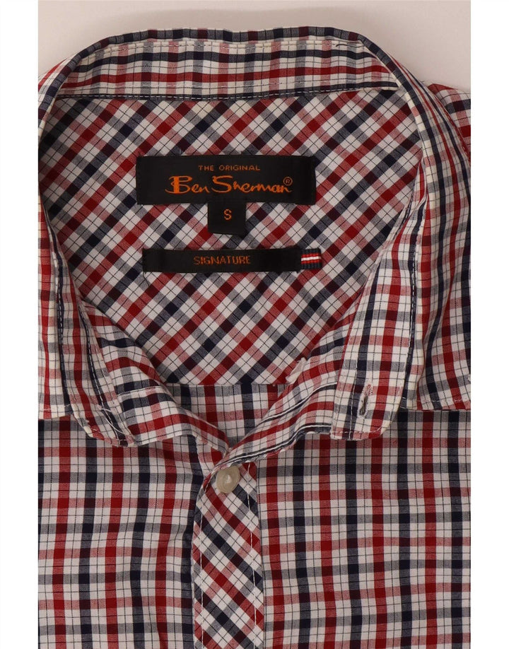 Ben Sherman Herren Signature Kurzarmhemd, klein, mehrfarbig kariert