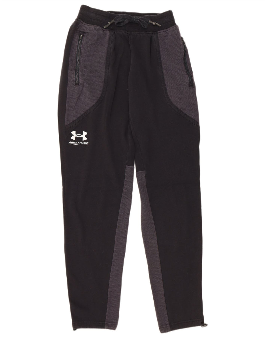UNDER ARMOUR Herren-Trainingshose, Größe S, Schwarz, Colourblock-Baumwolle