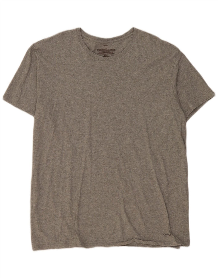 Calvin Klein Herren T-Shirt Top XL Grau meliert