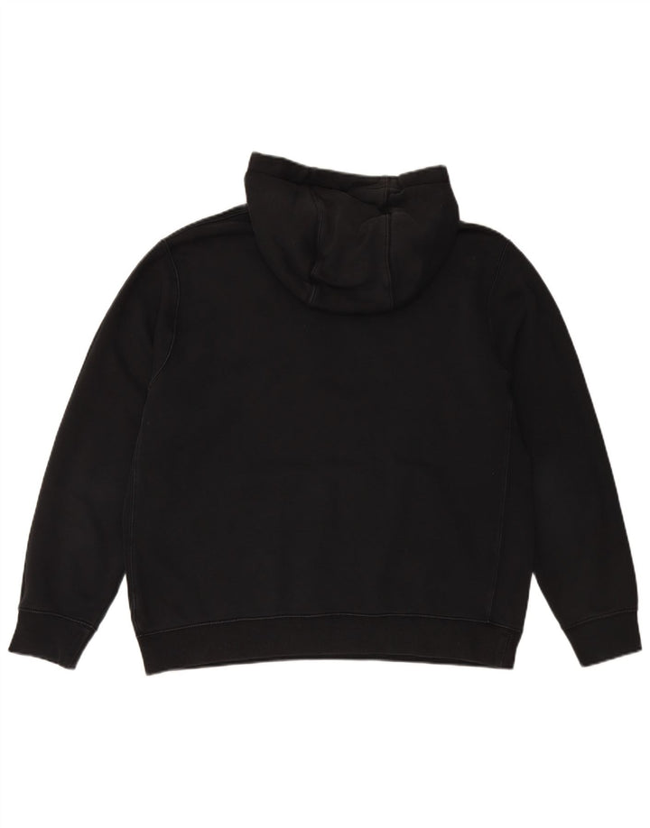 NIKE Herren-Kapuzenpullover, groß, schwarze Baumwolle