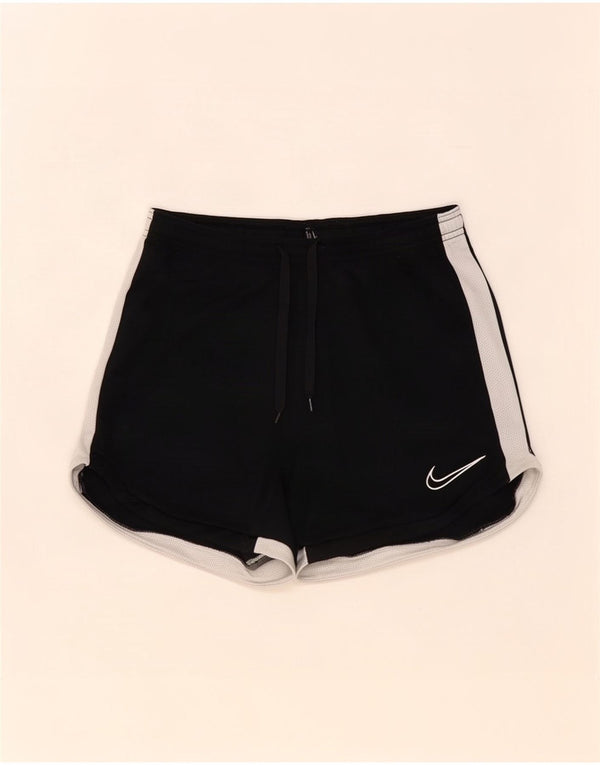 Nike Damen-Sportshorts UK 6 XS Schwarzes Colourblock-Polyester