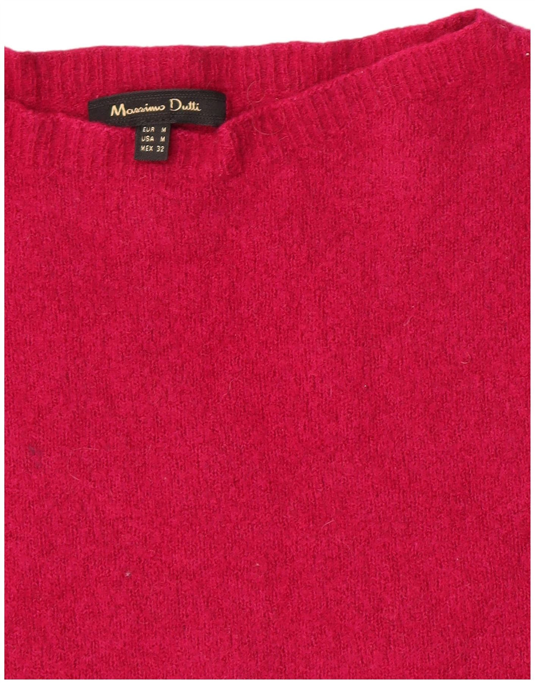 Massimo Dutti Damen-Pullover mit U-Boot-Ausschnitt, Gr. 12, Mittelrosa