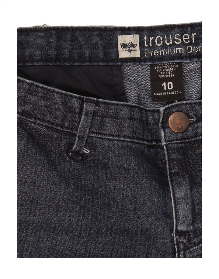 MOSSIMO Womens Flared Jeans US 10 Large W32 L32 Navy Blue Cotton Vintage Mossimo and Second-Hand Mossimo from Messina Hembry 