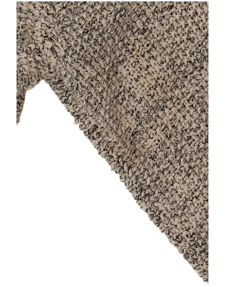 Offener Strickjackenpullover für Damen von Zara, UK 14, Mittelgrau meliert