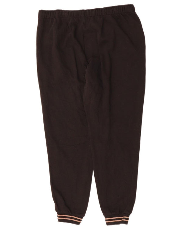 PUMA Damen Trainingshose Jogger UK 16 Large Schwarz Baumwolle