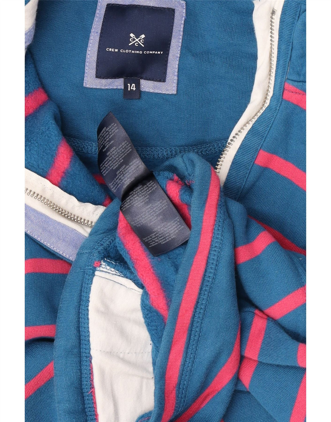 Crew Clothing Damen-Sweatshirt in Übergröße, Gr. 40, Größe L, blau gestreift