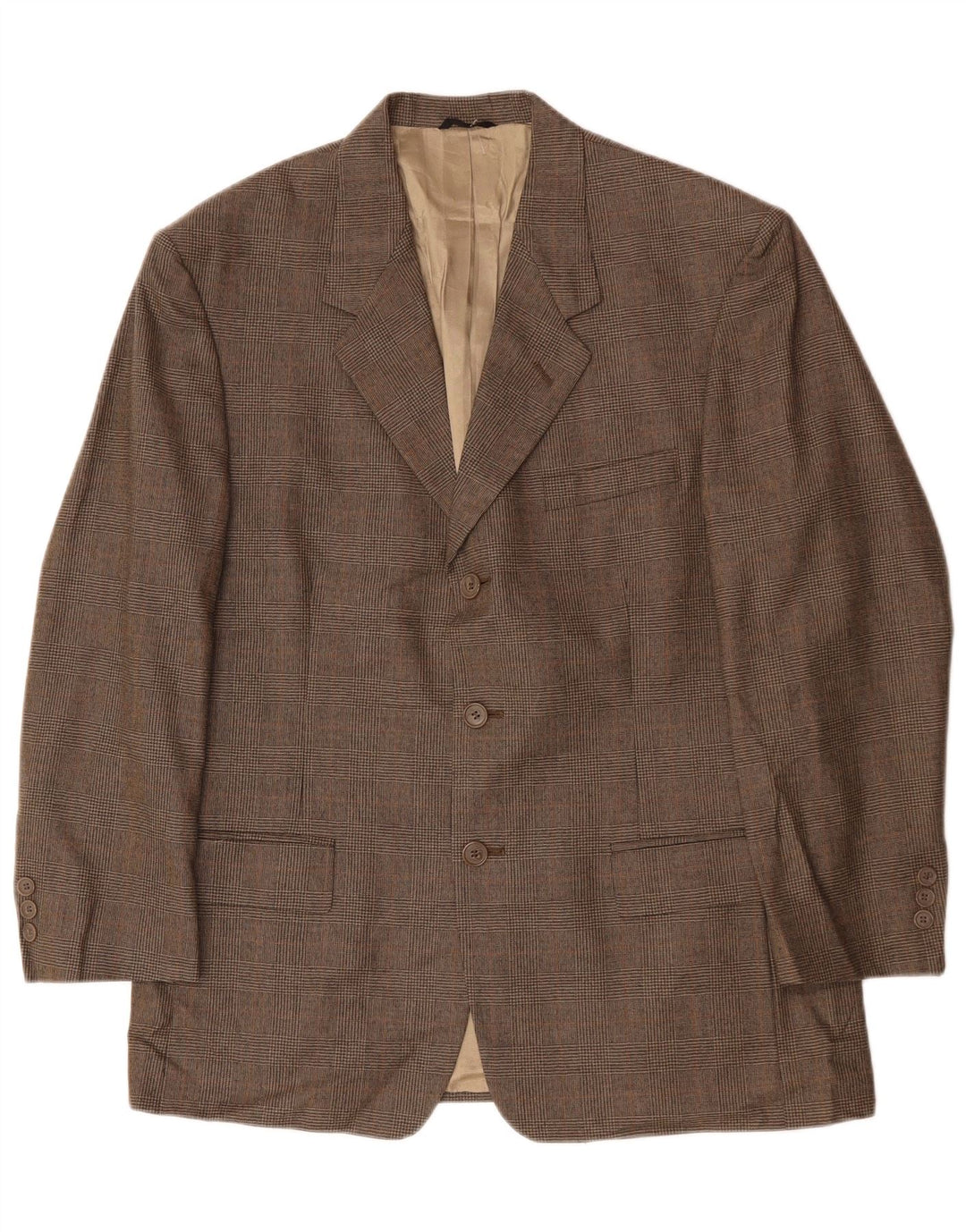 PIERRE CARDIN Herren-Blazer mit 3 Knöpfen, Gr. 40, Grau, Hahnentrittmuster