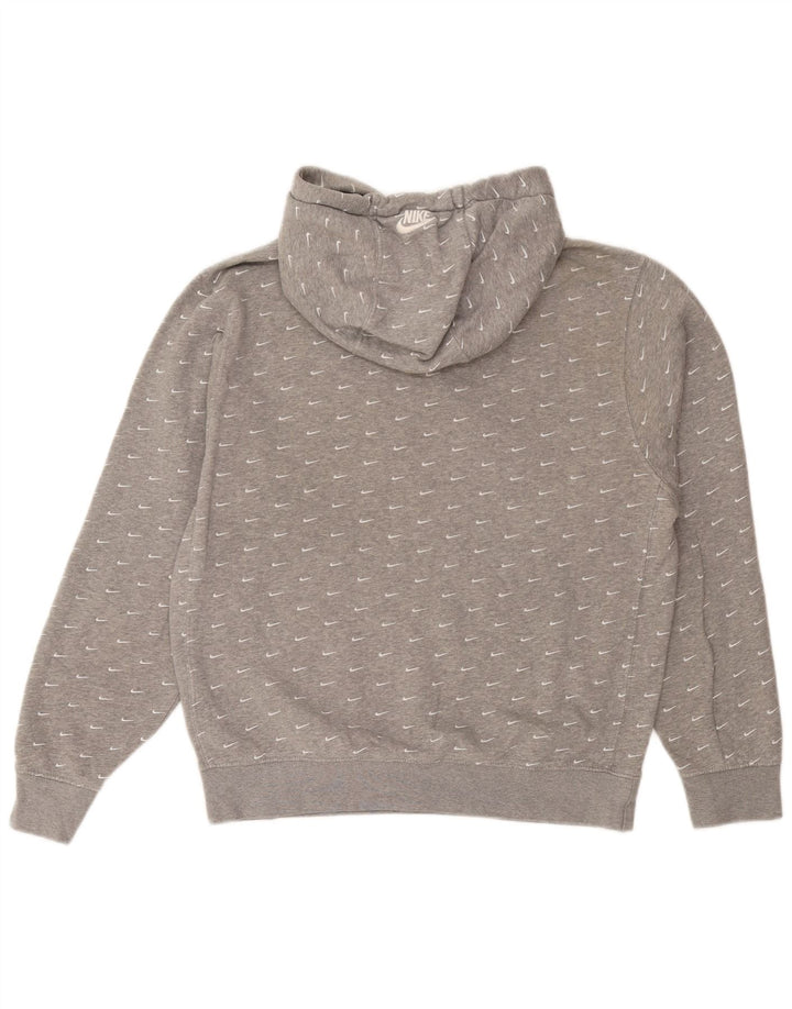 Nike Herren-Kapuzenpullover mit Grafik, Größe S, graue Baumwolle